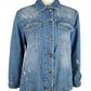 Chic Frayed Hem Denim Jacket