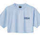 Chic Light Blue Logo Graphic Tee