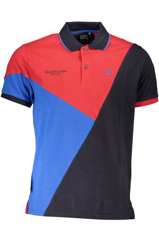 Red Cotton Men Polo Shirt