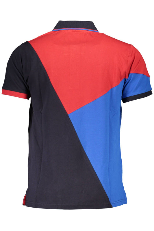 Red Cotton Men Polo Shirt