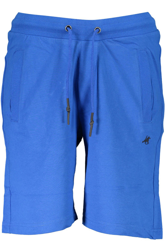 Blue Cotton Men Short