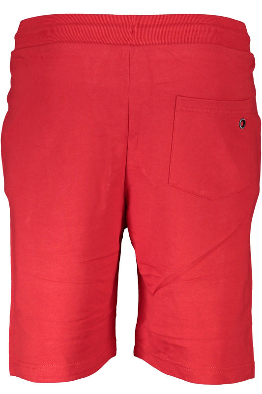 Red Cotton Men Short