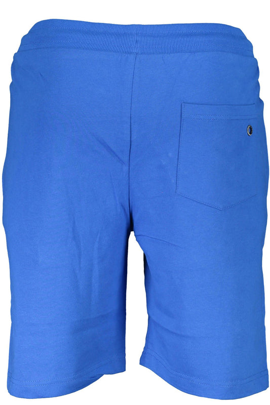 Blue Cotton Men Short