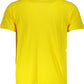 Yellow Cotton Men Polo Shirt