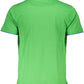 Green Cotton Men Polo Shirt