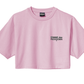Graphic Print Logo Tee in Pink