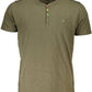 Green Cotton Men T-Shirt