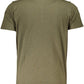 Green Cotton Men T-Shirt