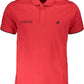 Red Cotton Men Polo Shirt