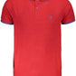 Red Cotton Mens Polo Shirt