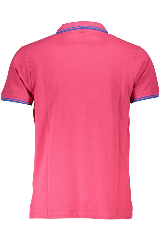 Pink Cotton Mens Polo Shirt