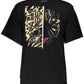 Black Cotton Women T-Shirt