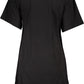 Black Cotton Women T-Shirt