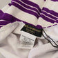 Chic Purple Striped One-Piece Swimsuit
