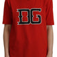 Radiant Red Cotton Logo Tee