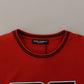 Radiant Red Cotton Logo Tee