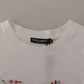 Elegant Embroidered Floral Cotton Tee