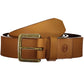 Beige Leather Men Belt