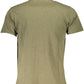 Green Cotton Men Polo Shirt