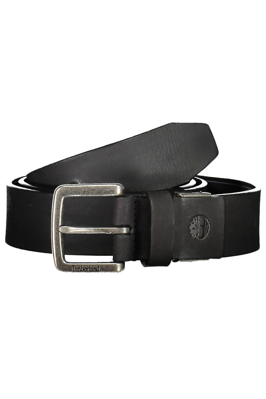 Black Leather Men Belt