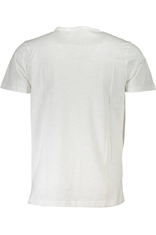 White Cotton Men T-Shirt