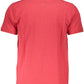 Red Cotton Men Polo Shirt