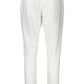 White Cotton Women Trouser