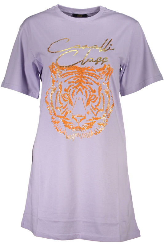 Purple Cotton Women Tee
