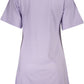 Purple Cotton Women Tee