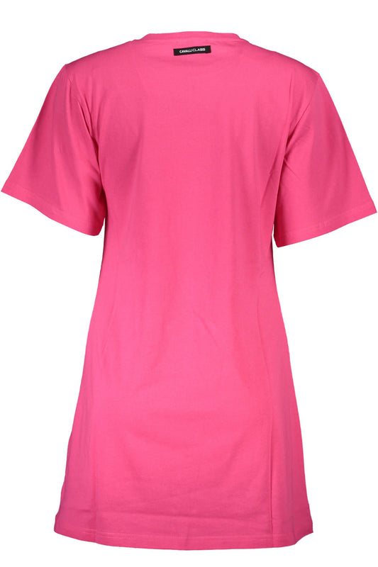 Pink Cotton Women T-Shirt