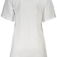 White Cotton Women T-Shirt