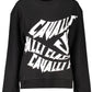 Black Cotton Women Sweater