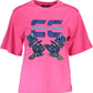 Pink Cotton Women T-Shirt