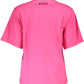Pink Cotton Women T-Shirt
