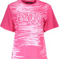 Pink Cotton Women T-Shirt