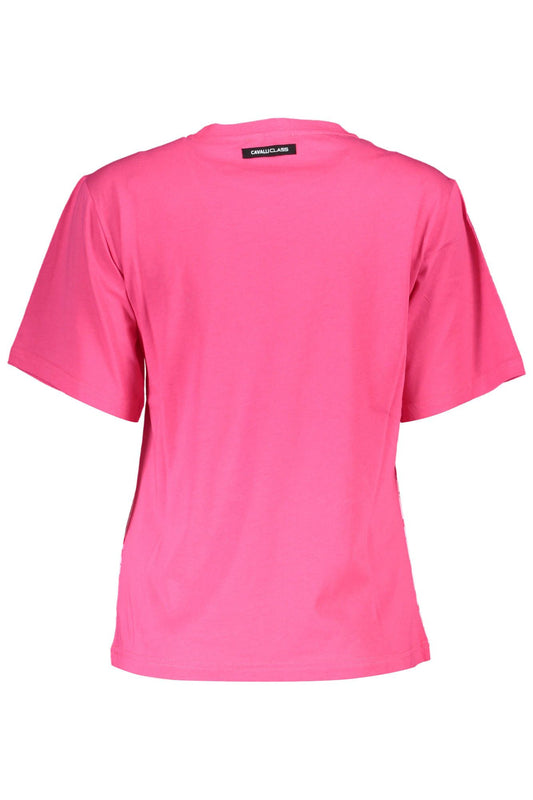 Pink Cotton Women T-Shirt