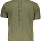 Green Cotton Men Polo