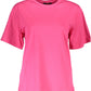 Pink Cotton Women T-Shirt
