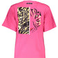 Pink Cotton Women T-Shirt