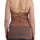 Sumptuous Silk-Wool Blend Bustier Top