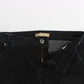 Sleek Black Slim Leg Designer Jeans