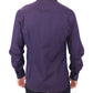 Elegant Purple Cotton Casual Shirt