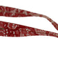 Elegant Lace-Infused Red Sunglasses