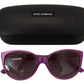 Purple Acetate Frame Round Shades DG4171P Sunglasses