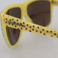 Yellow Stars Acetate Square Shades DG4125 Sunglasses