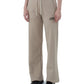 Elegant Beige Cotton Sweatpants