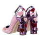 Elegant Velvet Overlay Calfskin Pumps