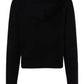 Chic Black Cotton Embroidered Sweatshirt