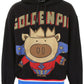 Golden Pig Cotton Jersey Hooded Sweatshirt
