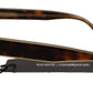 Chic Unisex Brown Acetate Sunglasses